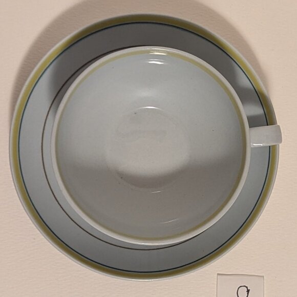 Vintage Handpainted Arabia Finland Windflower Teacup and Saucer with Flaw - Picture 3 of 11